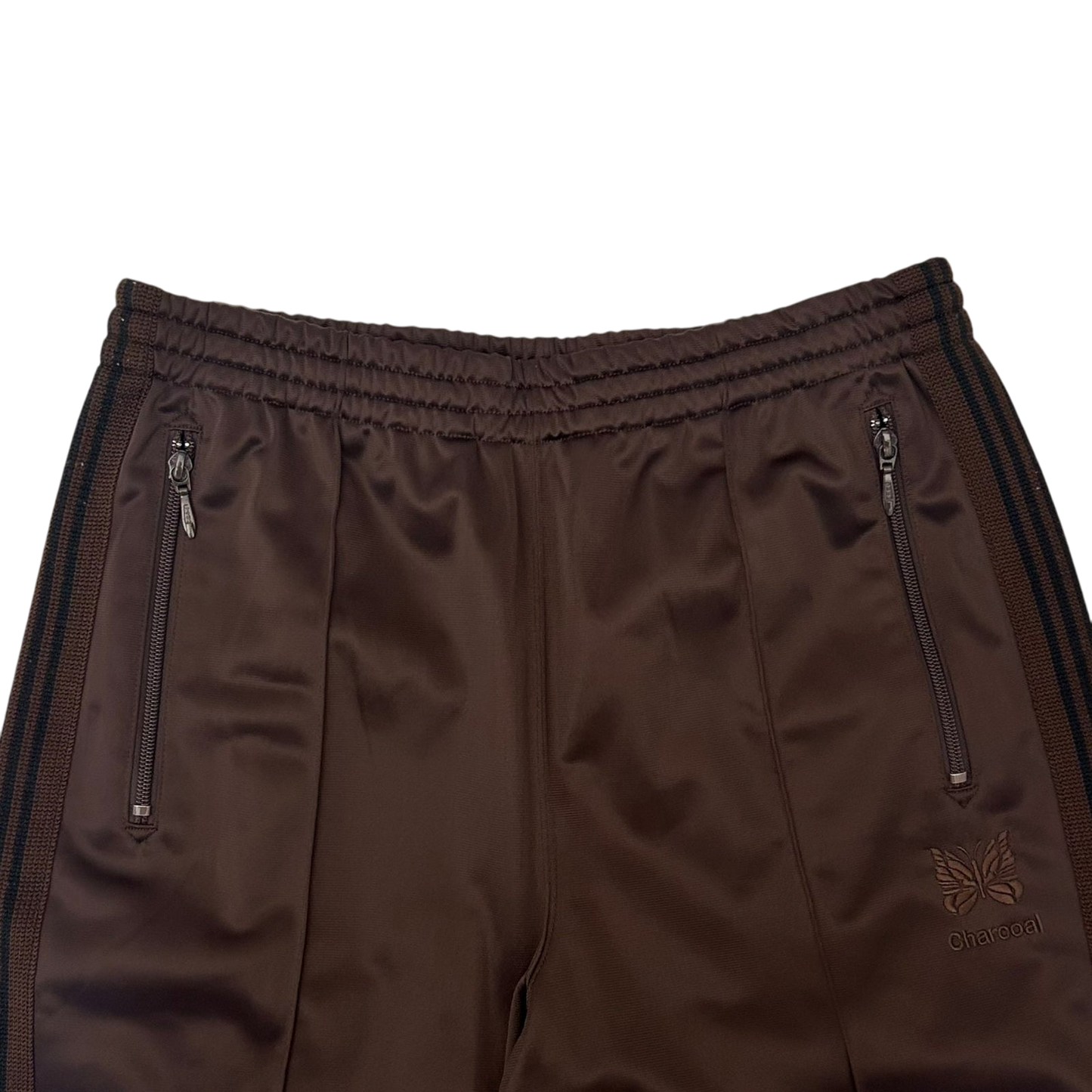 Needles x Charcoal Tokyo Poly Smooth Track Pants Brown (Size M)