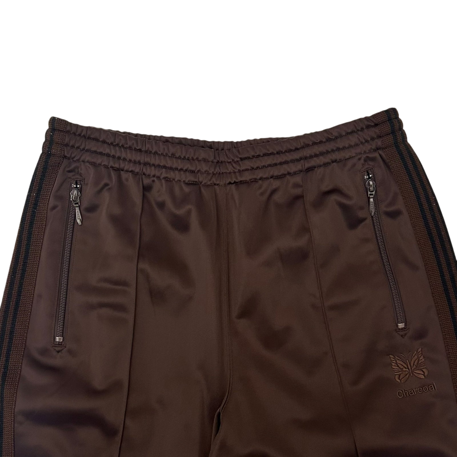 Needles x Charcoal Tokyo Poly Smooth Track Pants Brown (Size M)