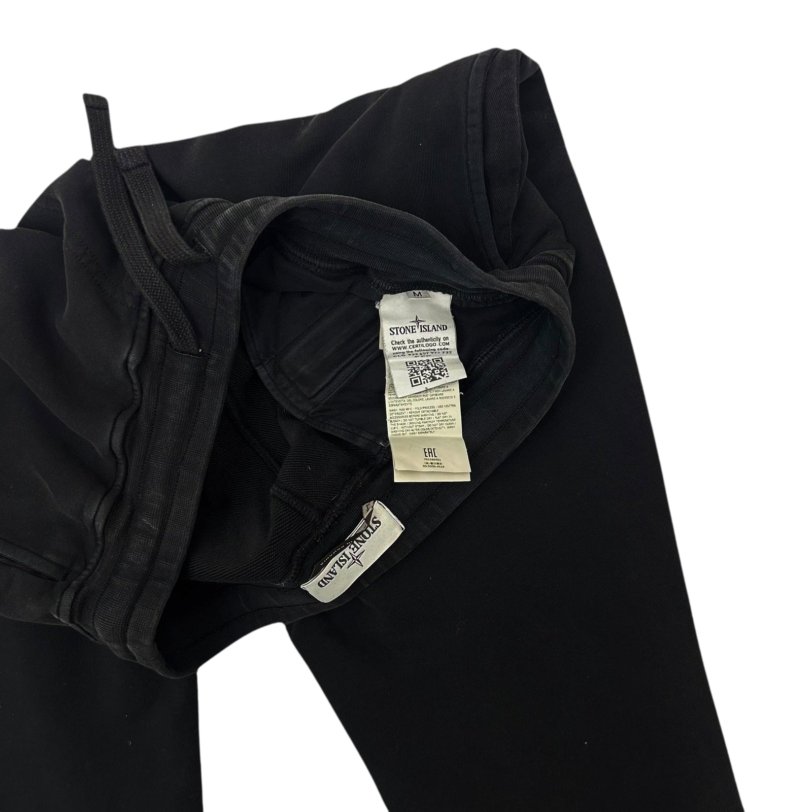 Stone Island Track Pants Black (Fits 30”-34”)