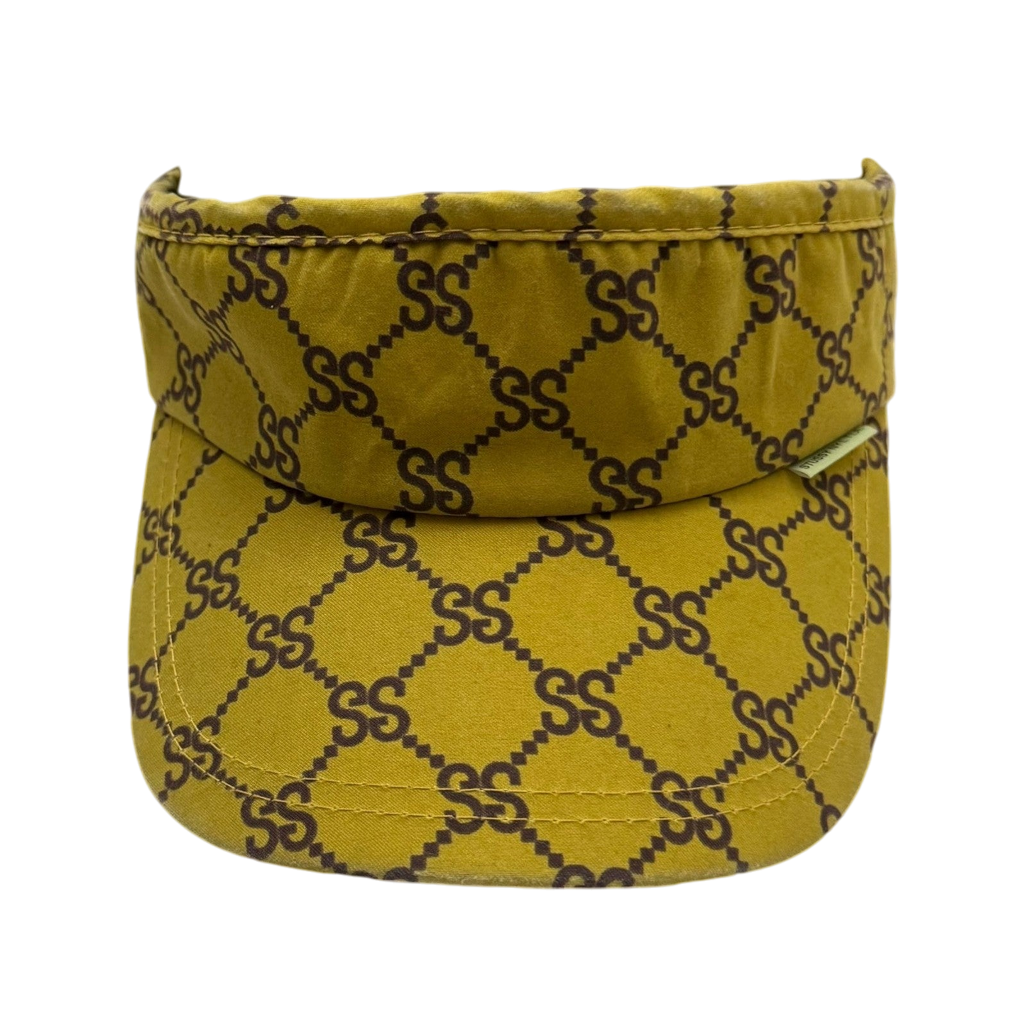Stussy Vintage 2001 ‘Stucci’ Monogram Visor Yellow