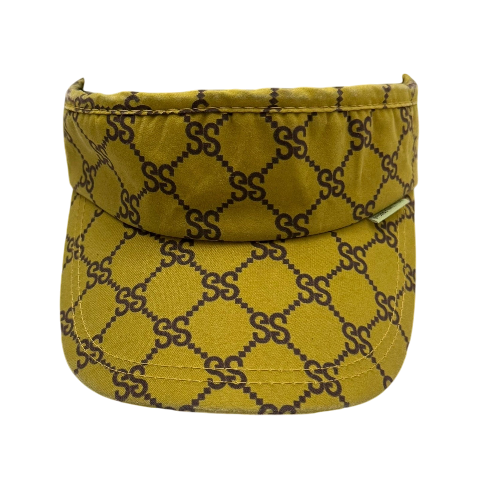 Stussy Vintage 2001 ‘Stucci’ Monogram Visor Yellow