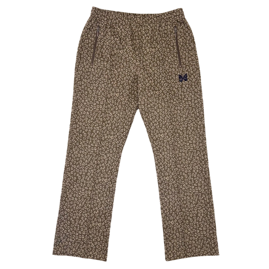 Needles Poly Smooth Track Pants Leopard Print (Size M)