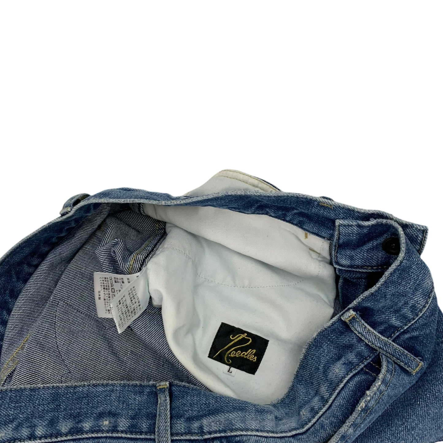 Needles Assorted Patches Straight Jeans (Size L)