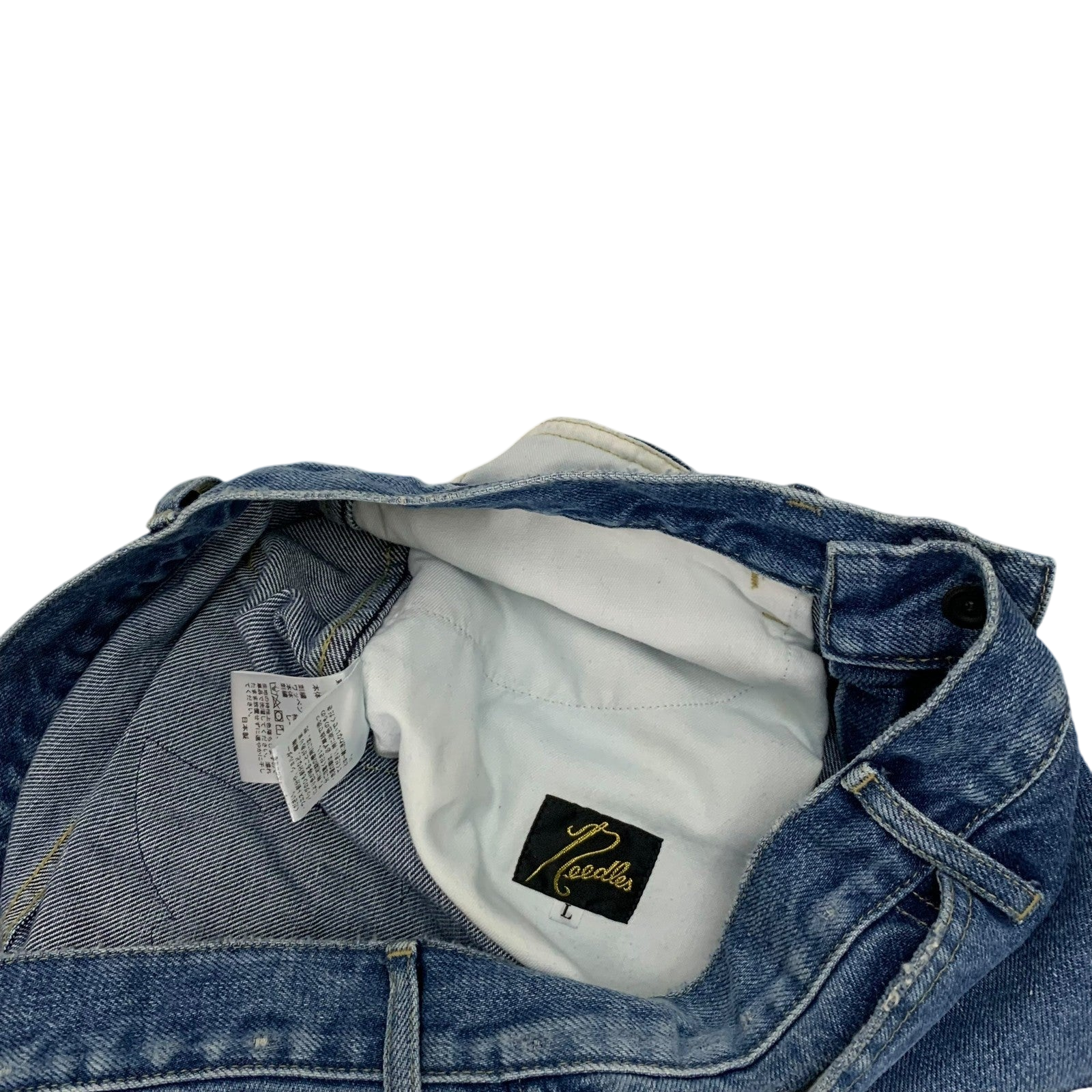 Needles Assorted Patches Straight Jeans (Size L)