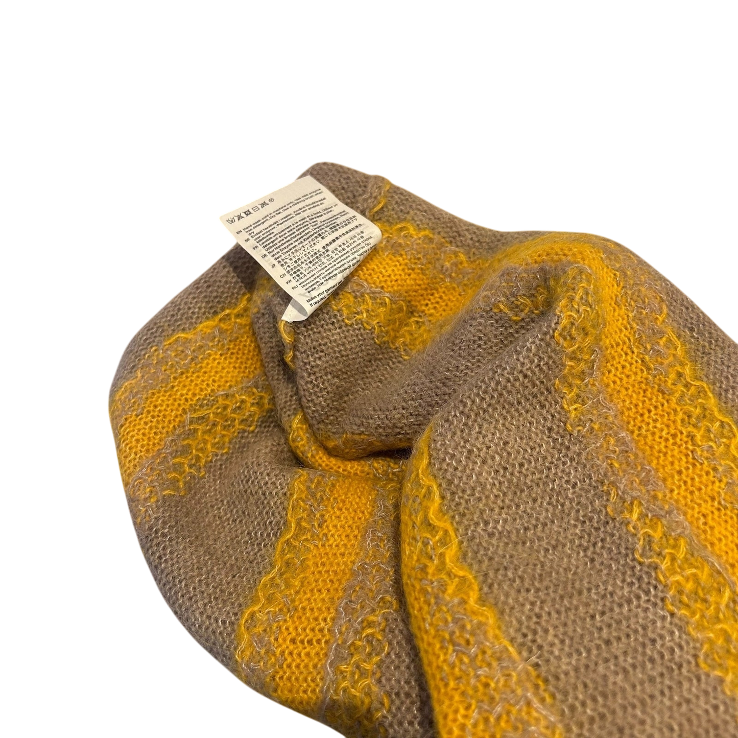 Acne Studios Kristoffer Mohair Striped Sweater Brown / Yellow (Fits M-L)