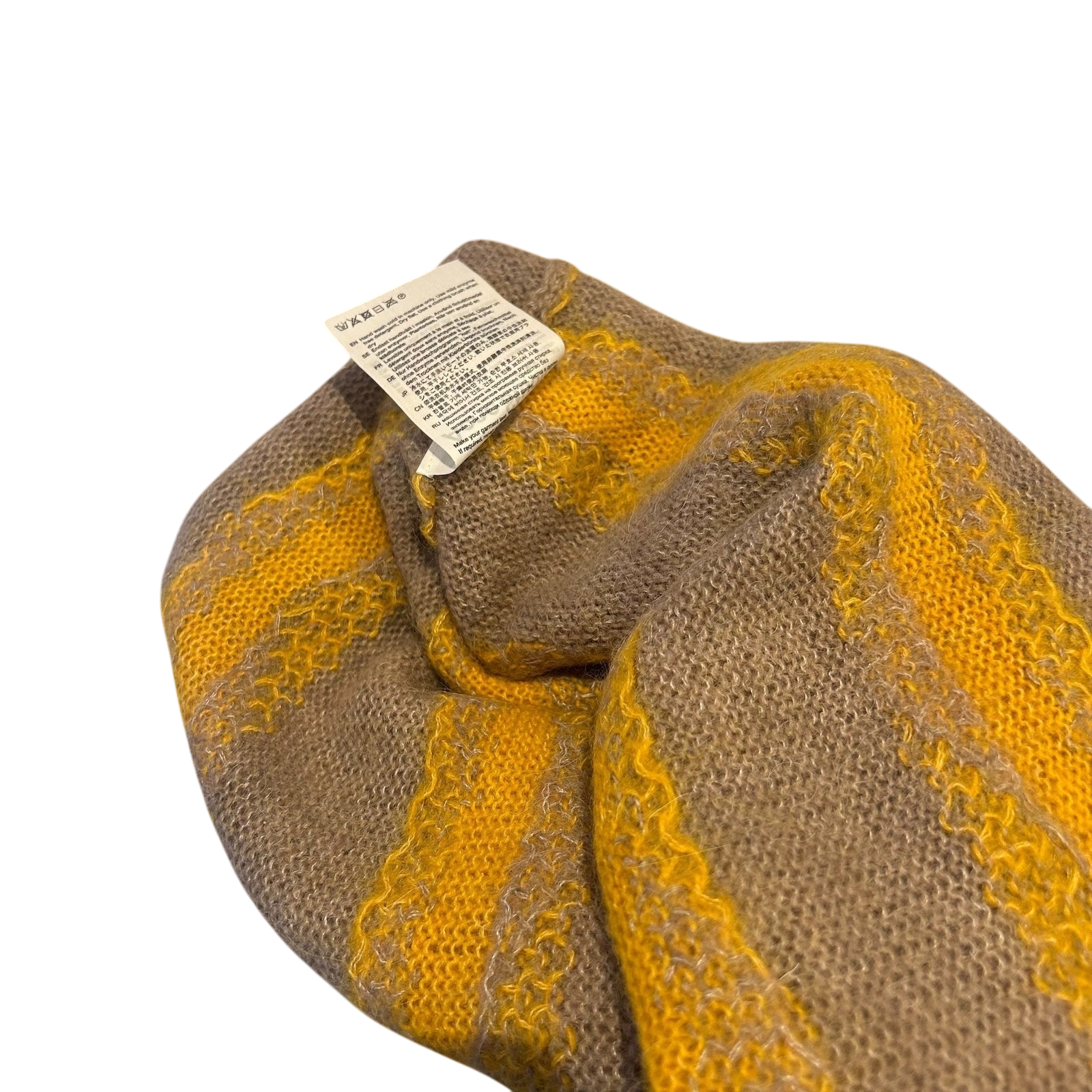 Acne Studios Kristoffer Mohair Striped Sweater Brown / Yellow (Fits M-L)