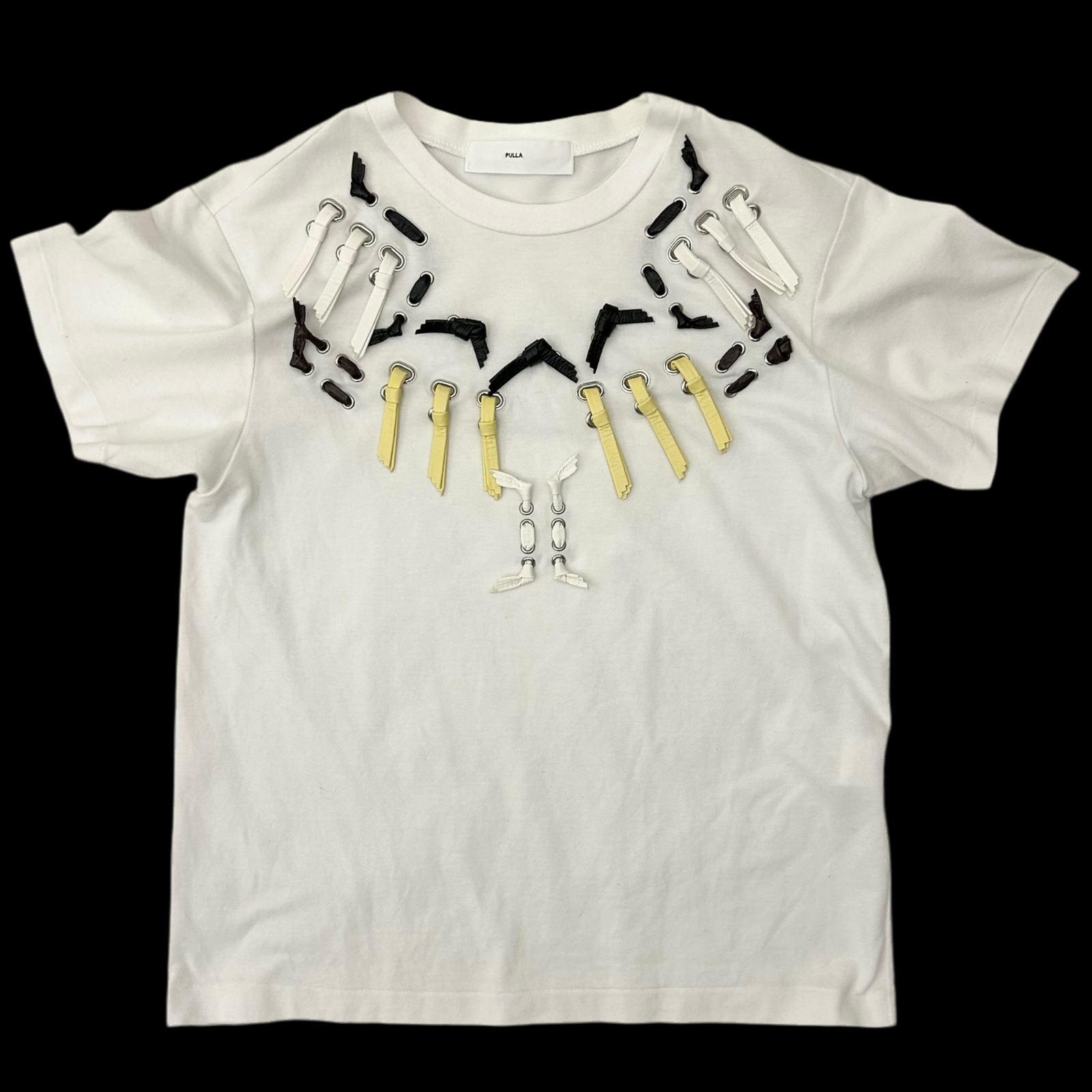 Toga Pulla Ribbon T-Shirt White (Fits S-M Womens)