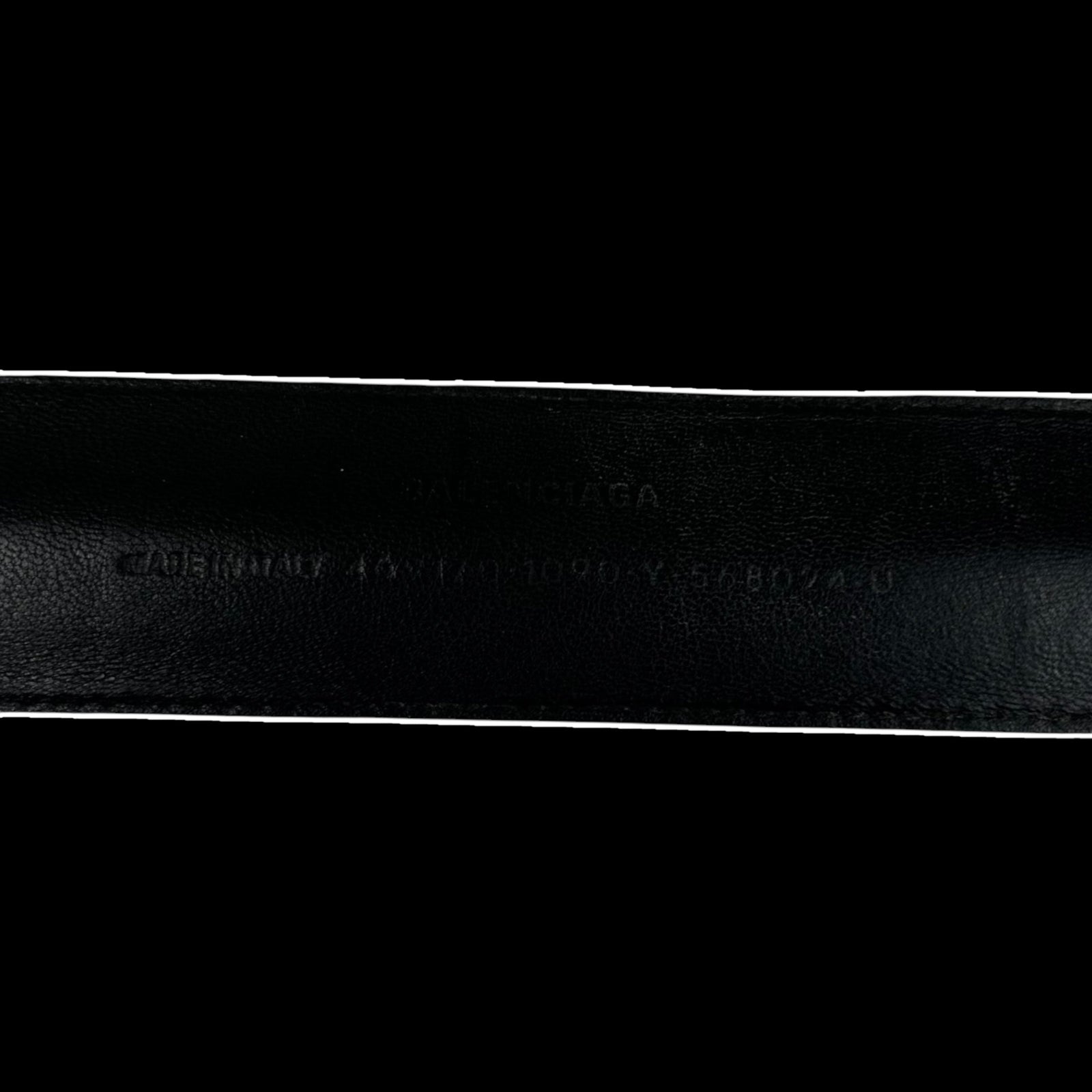 Balenciaga Black Snap Leather Cycle Bracelet