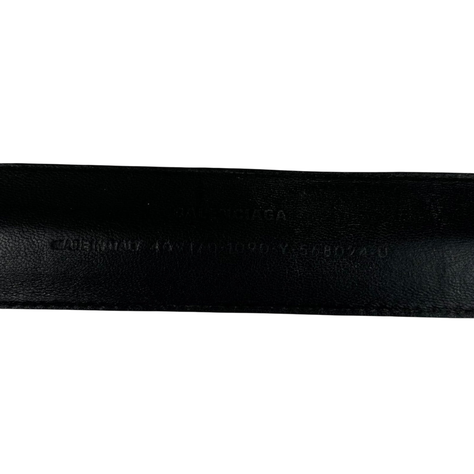 Balenciaga Black Snap Leather Cycle Bracelet