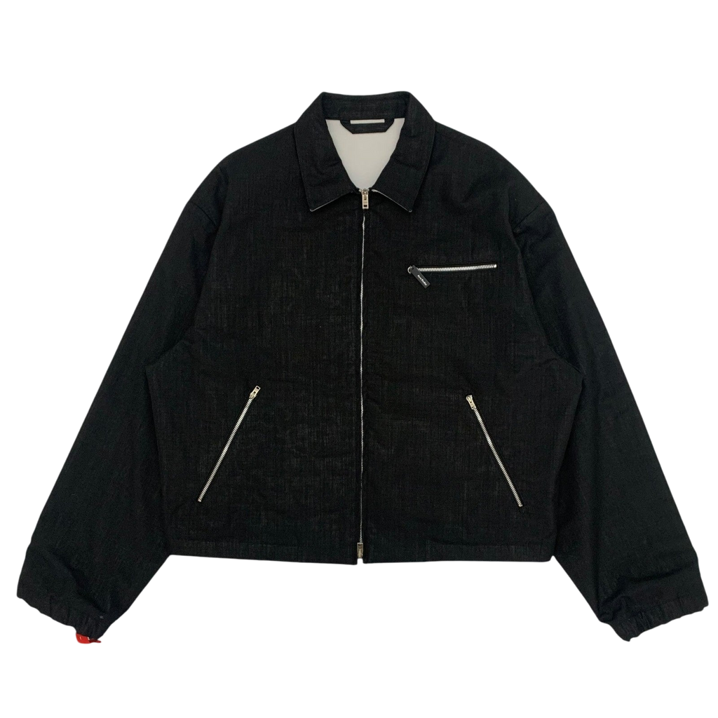 Acne Studios Zip-Embellished Wool-Blend Jacket Black (Fits L-XL)