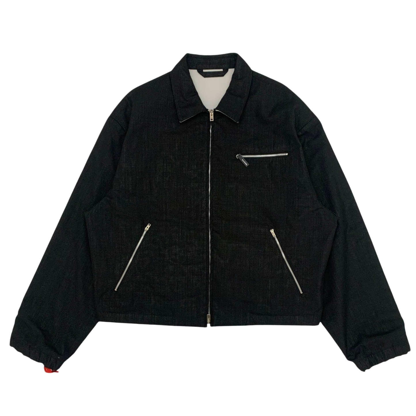 Acne Studios Zip-Embellished Wool-Blend Jacket Black (Fits L-XL)