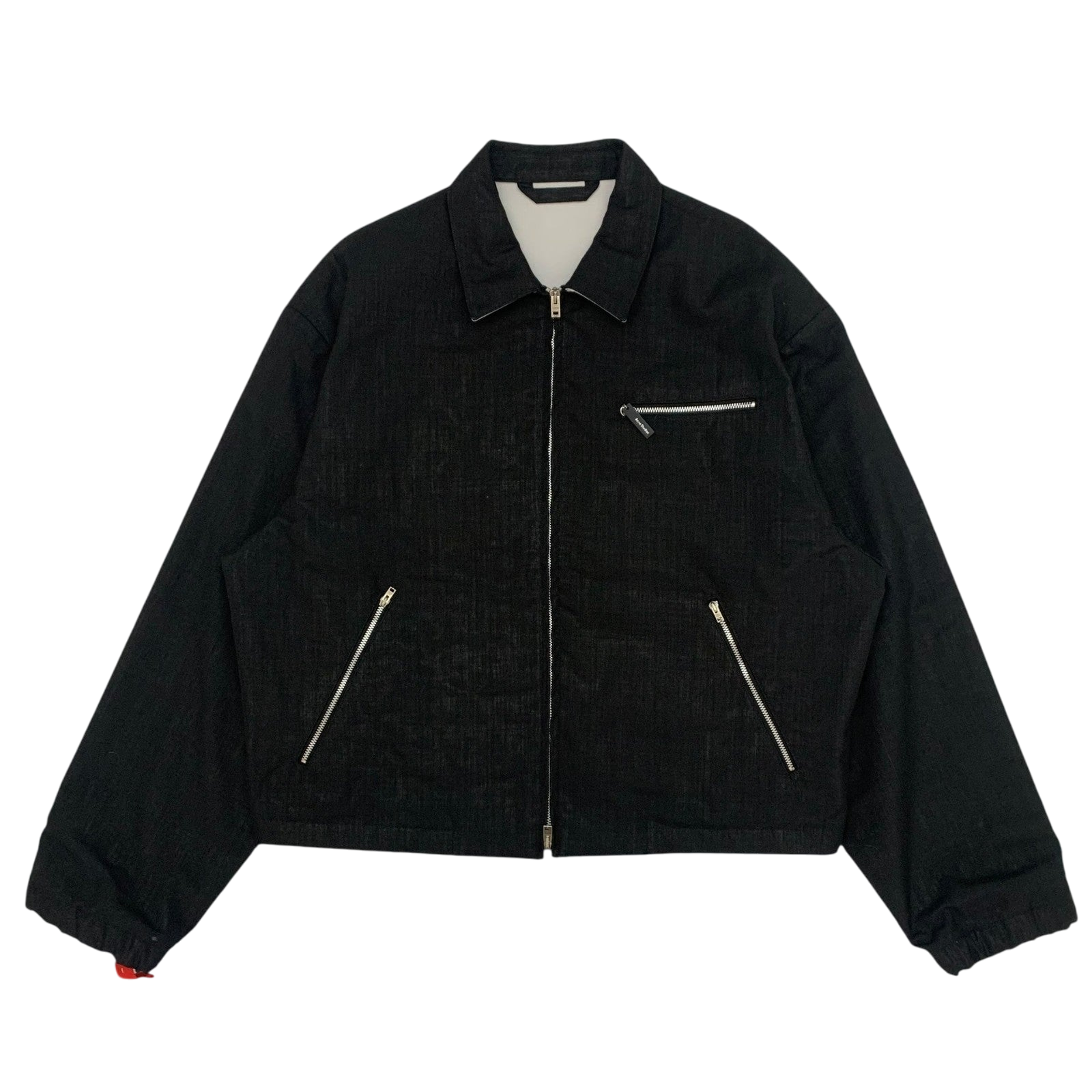 Acne Studios Zip-Embellished Wool-Blend Jacket Black (Fits L-XL)