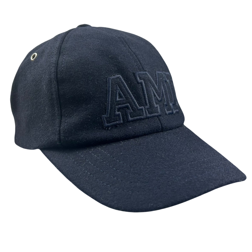 AMl Paris Navy Wool Cap