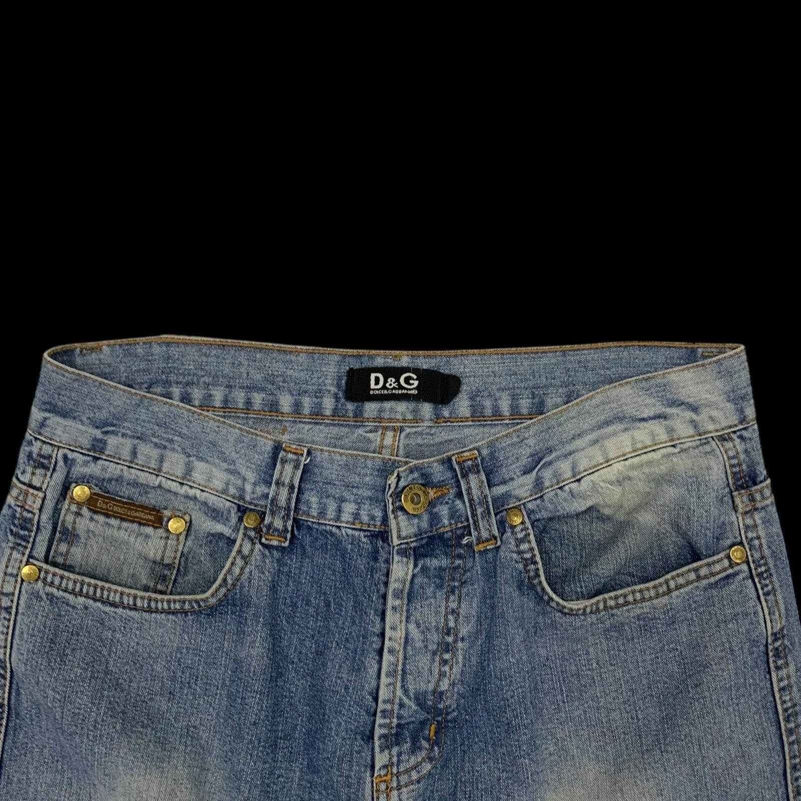Dolce & Gabbana 90s Double-Waist Jeans (Size 32)