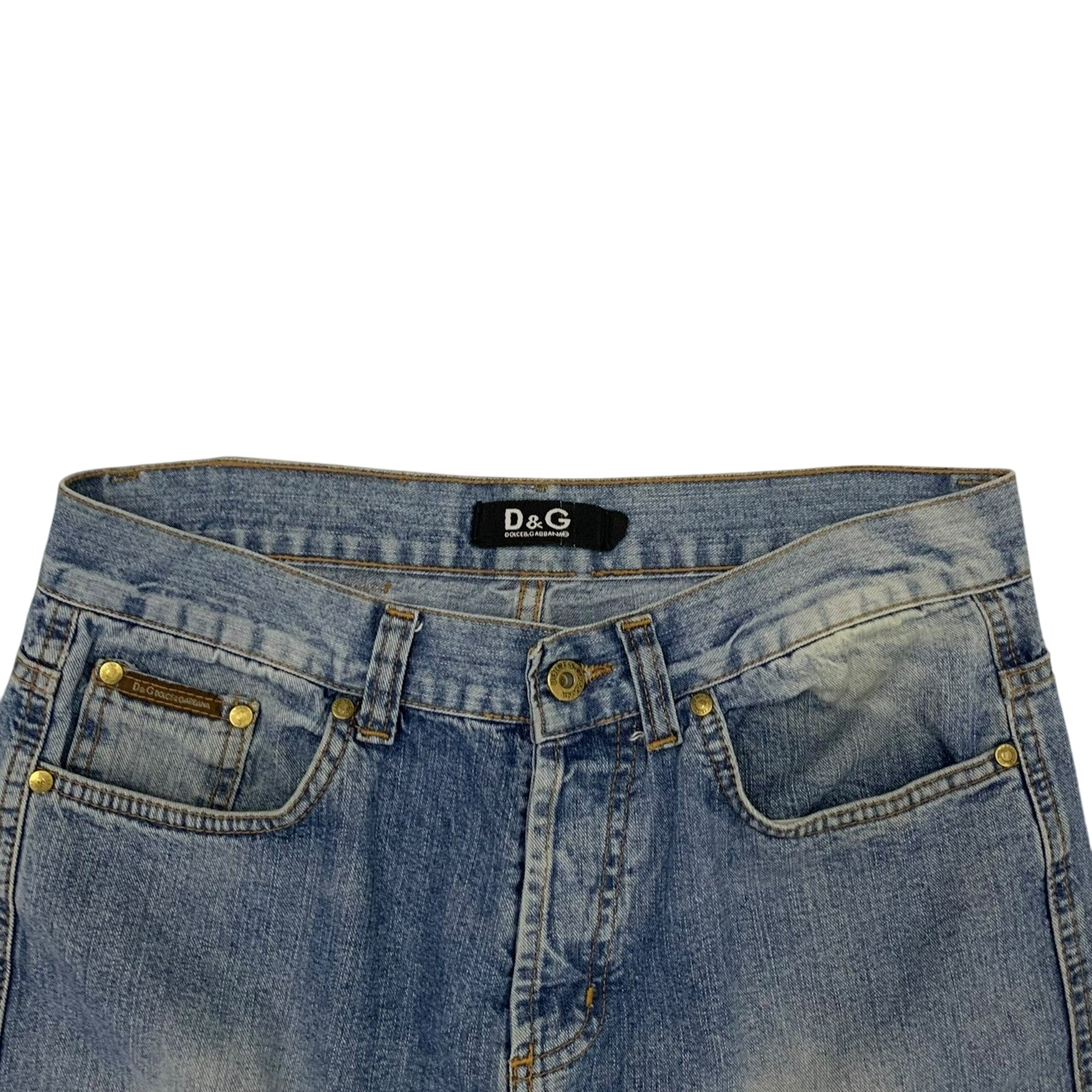 Dolce & Gabbana 90s Double-Waist Jeans (Size 32)