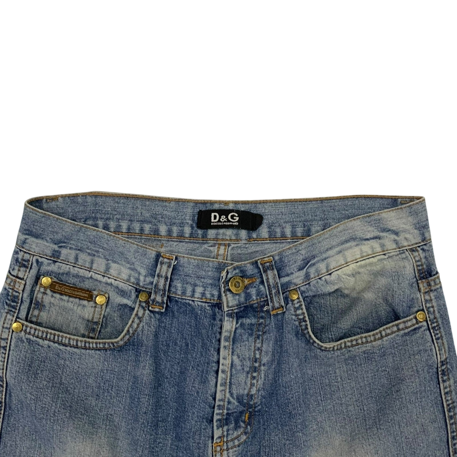 Dolce & Gabbana 90s Double-Waist Jeans (Size 32)
