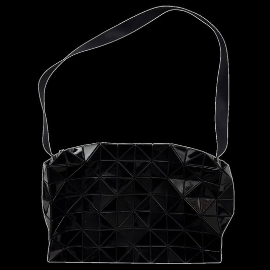Bao Bao Issey Miyake Geometric-Panelled Large Cross Body Bag Black
