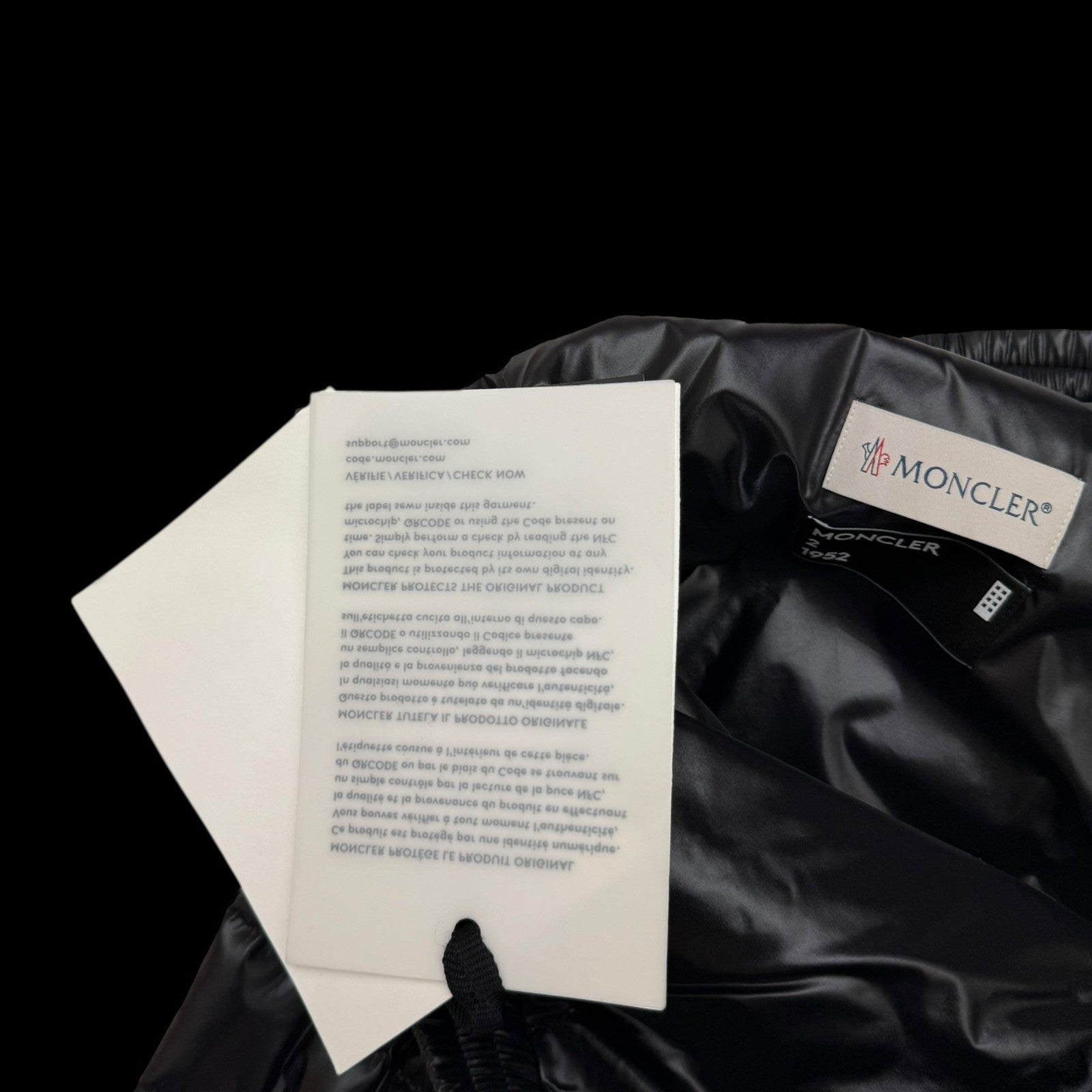 Moncler Genius 1952 Padded Down Pants Black (Size L)