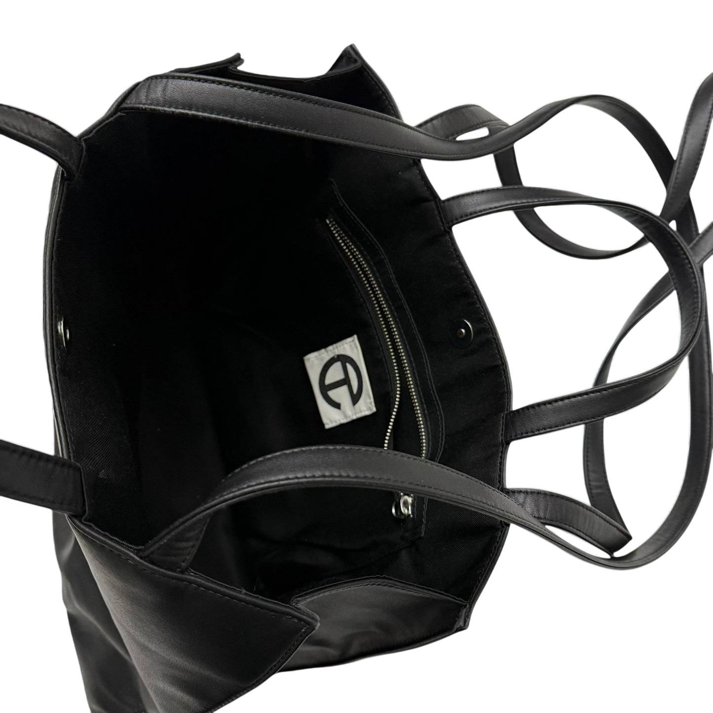 Telfar Vegan Leather Medium Shopping Bag Black