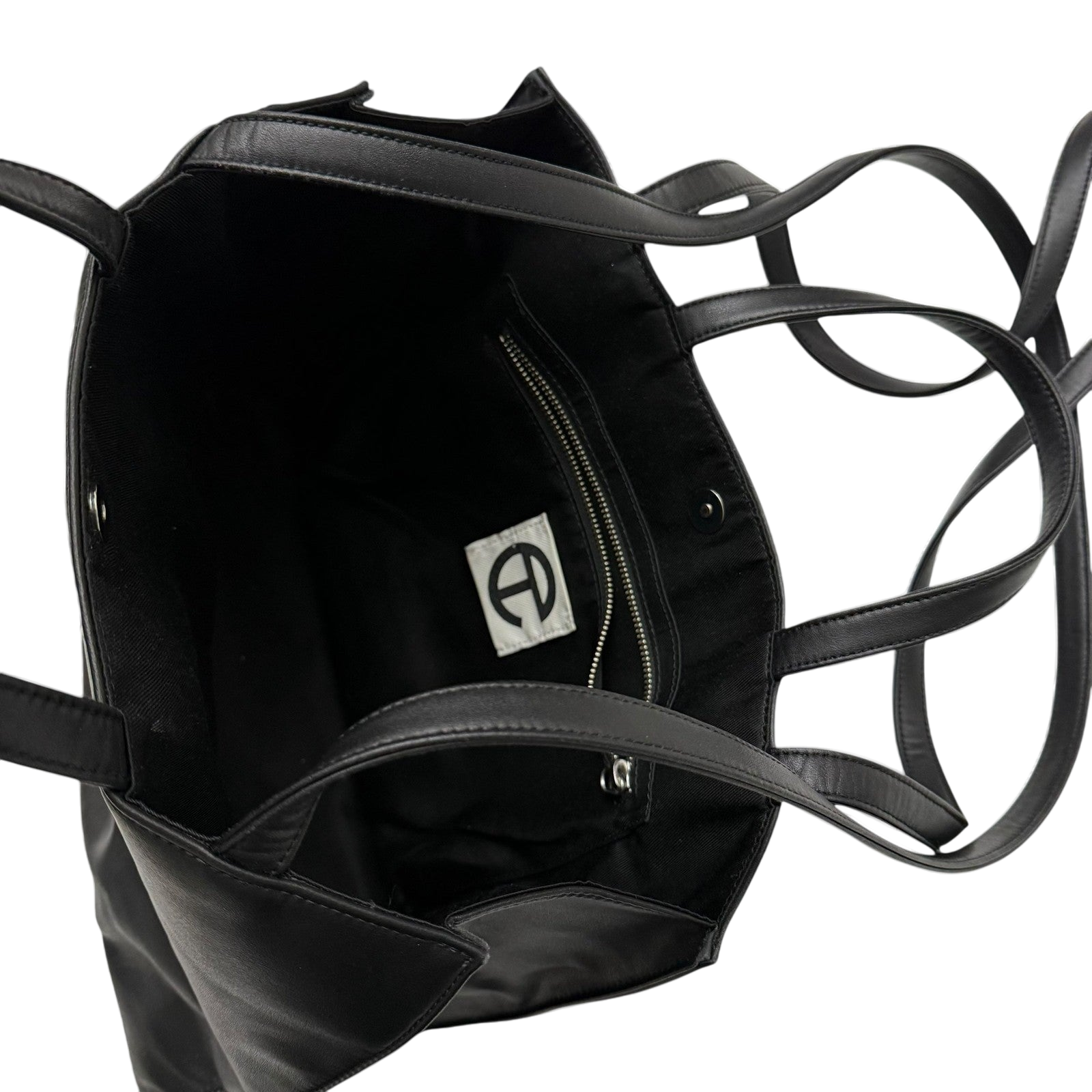 Telfar Vegan Leather Medium Shopping Bag Black