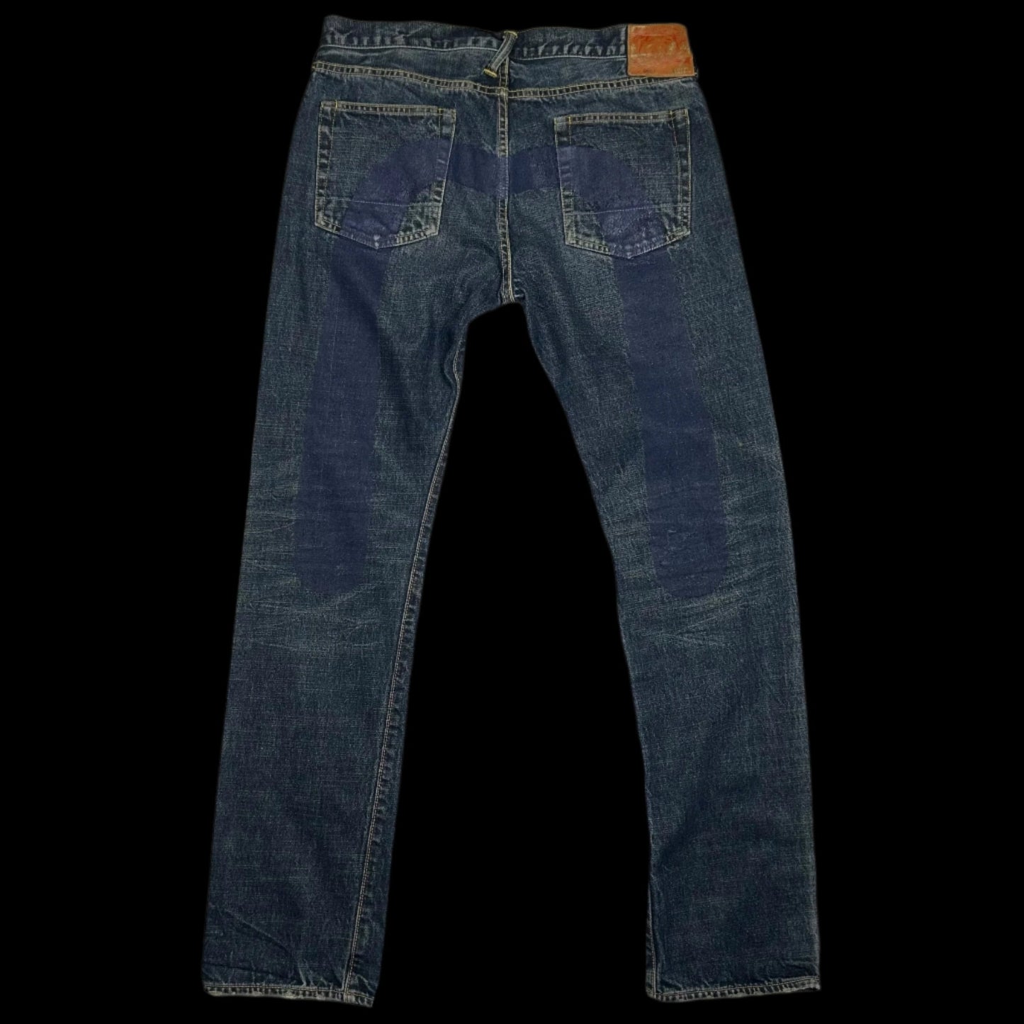 Vintage Evisu Navy Daicock Logo (Size 34")
