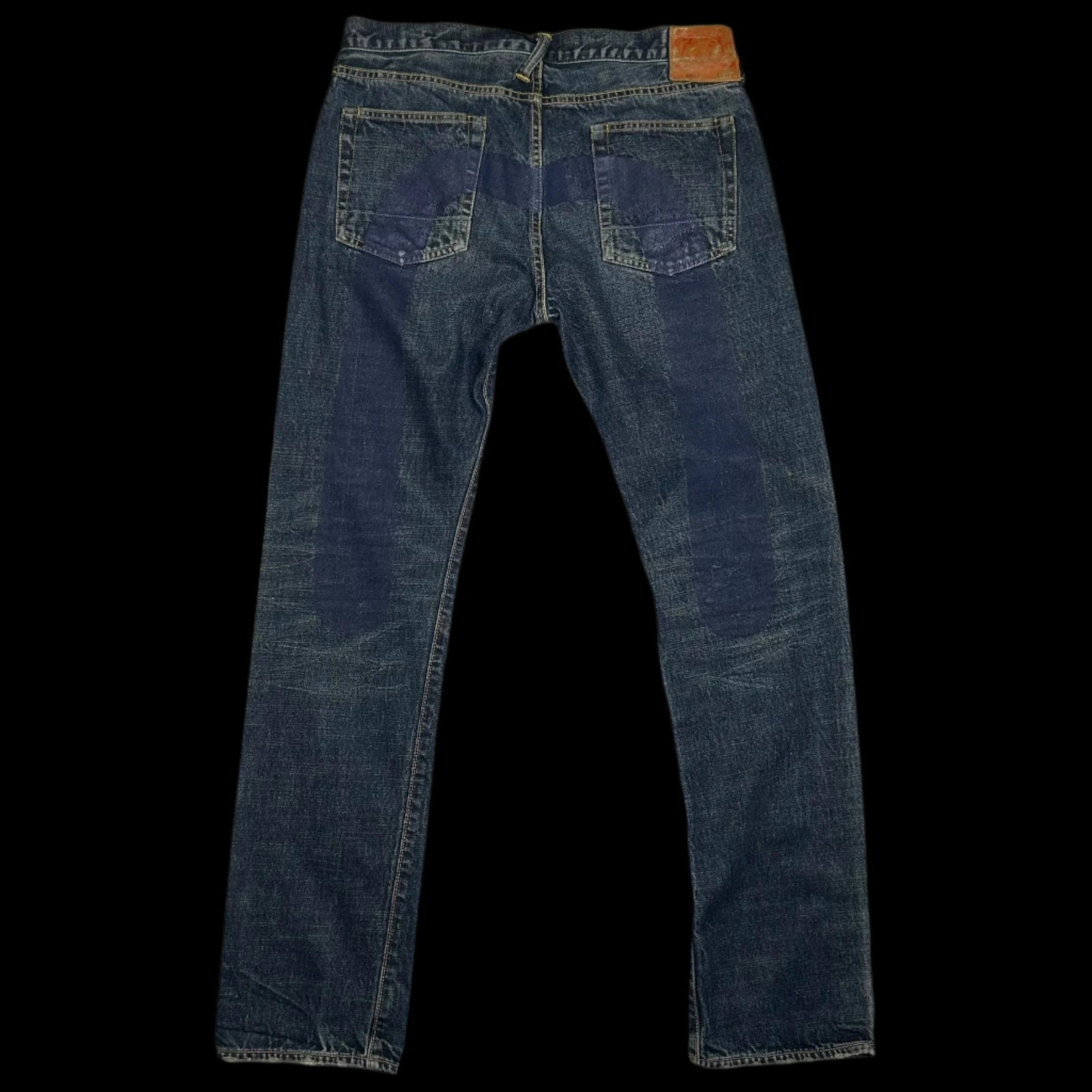 Vintage Evisu Navy Daicock Logo (Size 34")