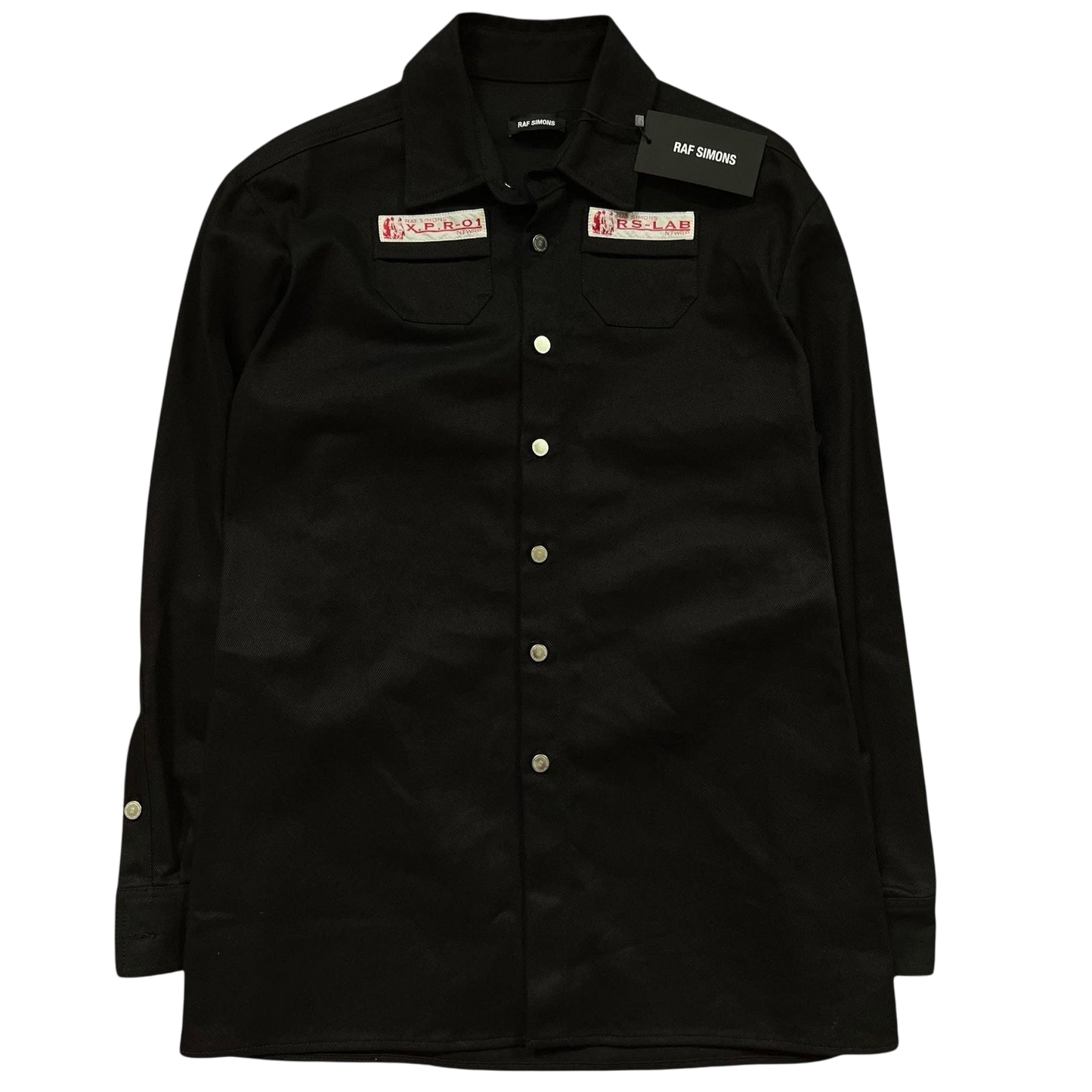 SS20 Raf Simons Lab Black Heavy Denim Shirt / Overshirt (Size S)