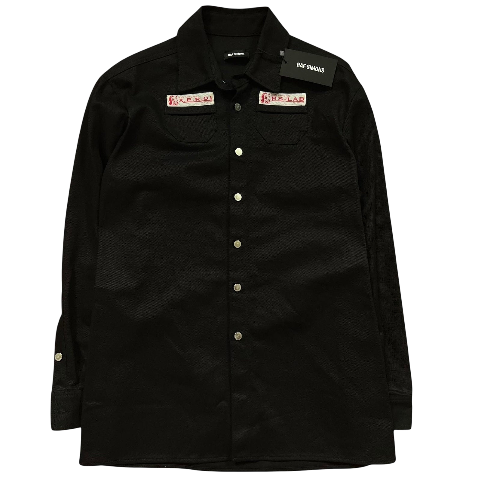 SS20 Raf Simons Lab Black Heavy Denim Shirt / Overshirt (Size S)