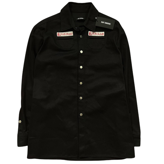 SS20 Raf Simons Lab Black Heavy Denim Shirt / Overshirt (Size S)