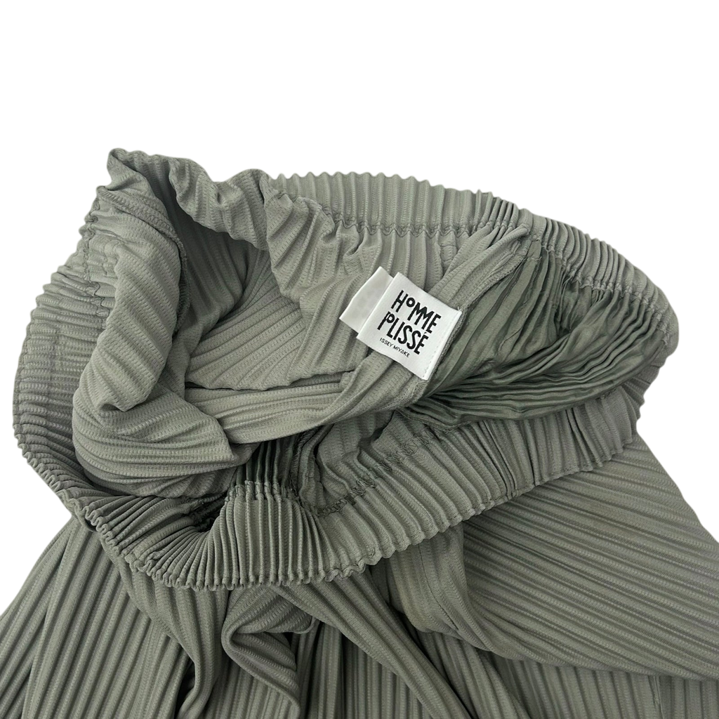 Issey Miyake Homme Plisse JF209 Pleated Wide Pants Grey (Fits M-L)