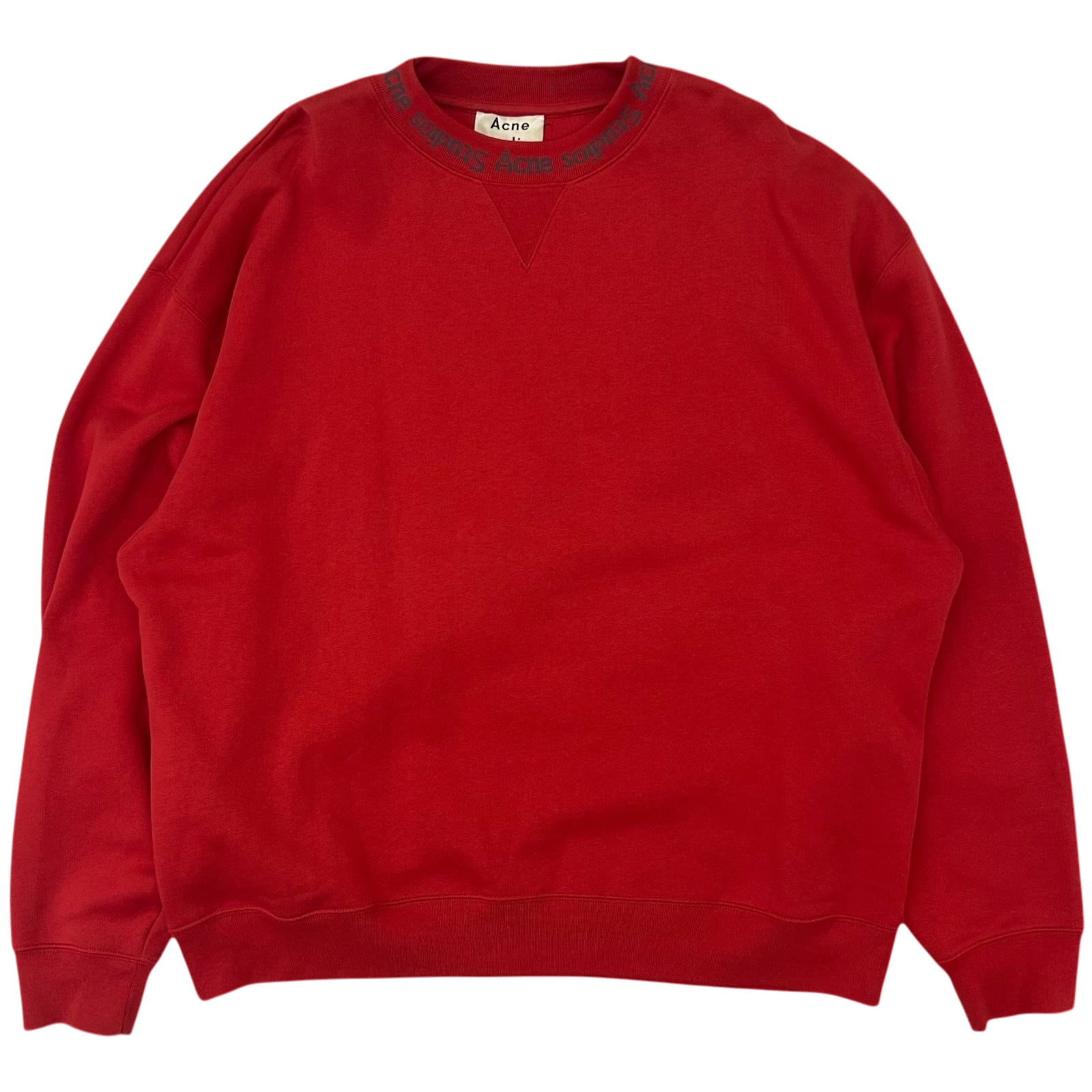 Acne Studios Jacquard LogoSweater Red (Fits L)
