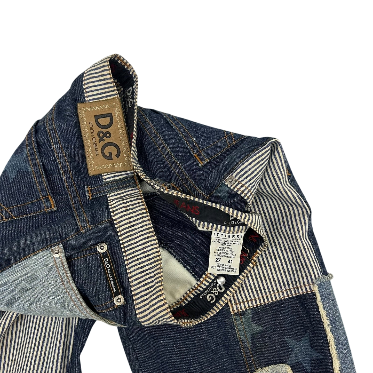 Dolce & Gabanna 2000s Patchwork Women’s Jeans (Size 27”)