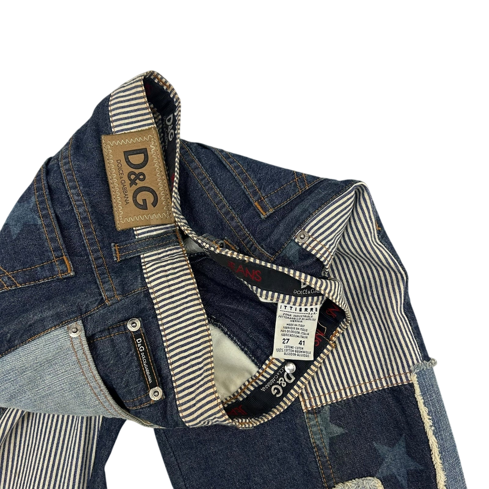 Dolce & Gabanna 2000s Patchwork Women’s Jeans (Size 27”)