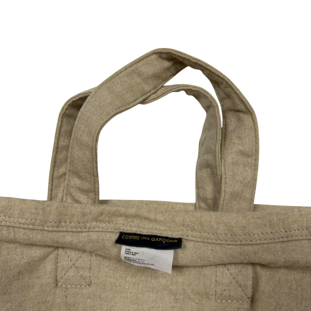 Comme Des Garçons 90s Metallic Tarpaulin & Canvas Double Layer Bag