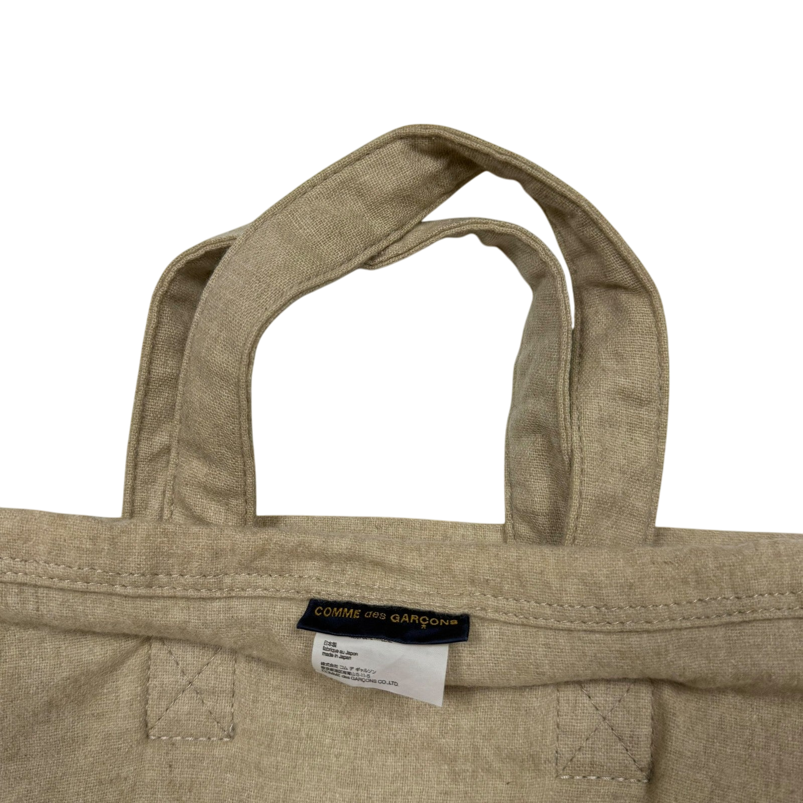 Comme Des Garçons 90s Metallic Tarpaulin & Canvas Double Layer Bag