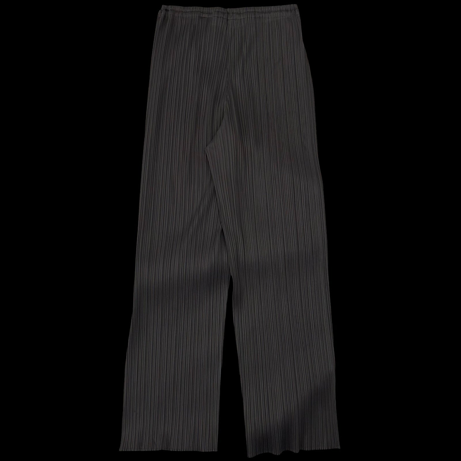 Vintage Issey Miyake Pleats Please Straight Leg Pants Charcoal (Fits 30”)