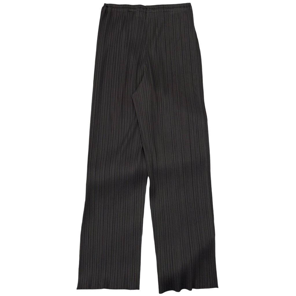 Vintage Issey Miyake Pleats Please Straight Leg Pants Charcoal (Fits 30”)
