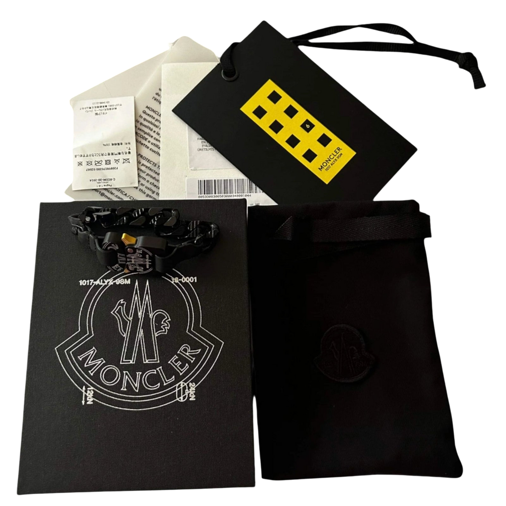 1017 ALYX 9SM × Moncler Rollercoaster Chain Bracelet Black