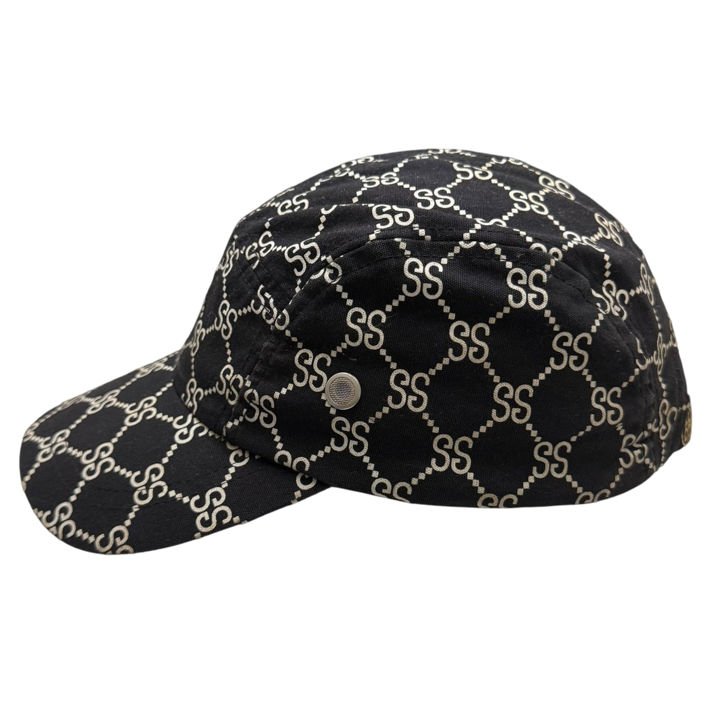 Stussy Vintage 2001 ‘Stucci’ Monogram Cap Black