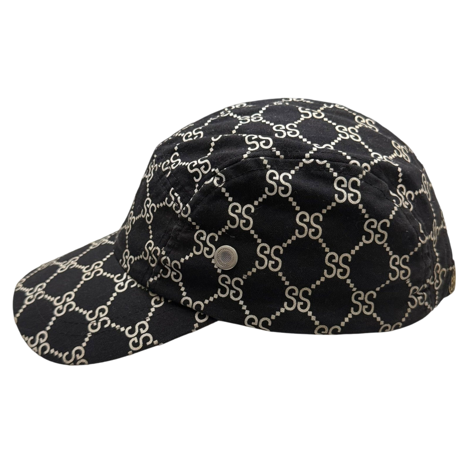 Stussy Vintage 2001 ‘Stucci’ Monogram Cap Black