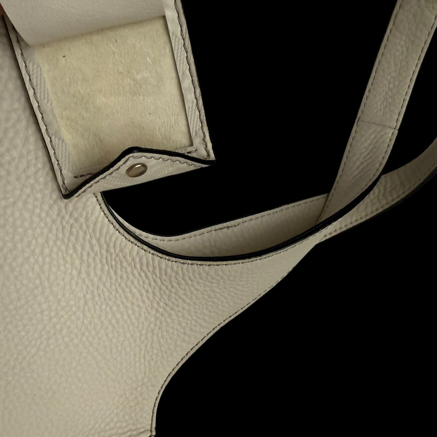 Burberry Grainy Leather Shoulder Bag Cream