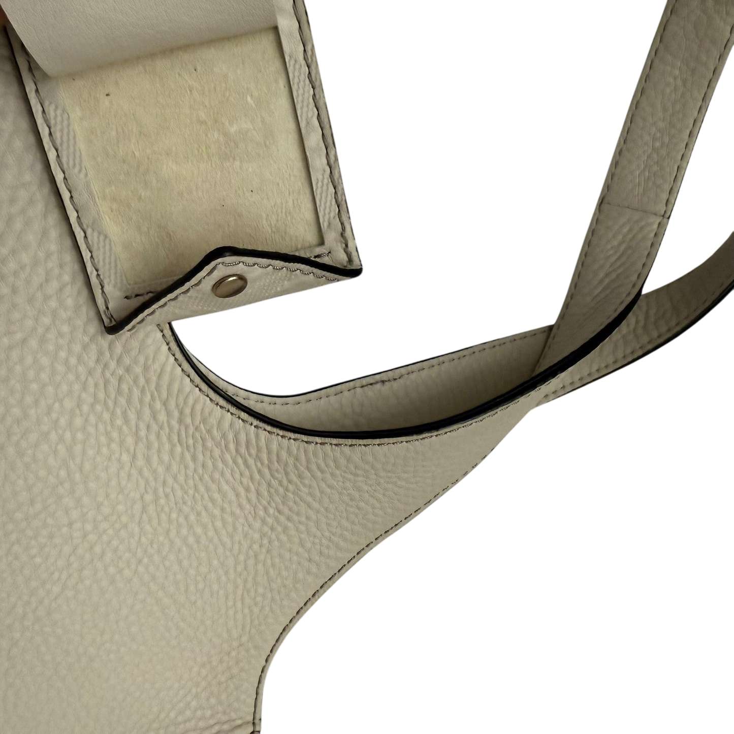 Burberry Grainy Leather Shoulder Bag Cream