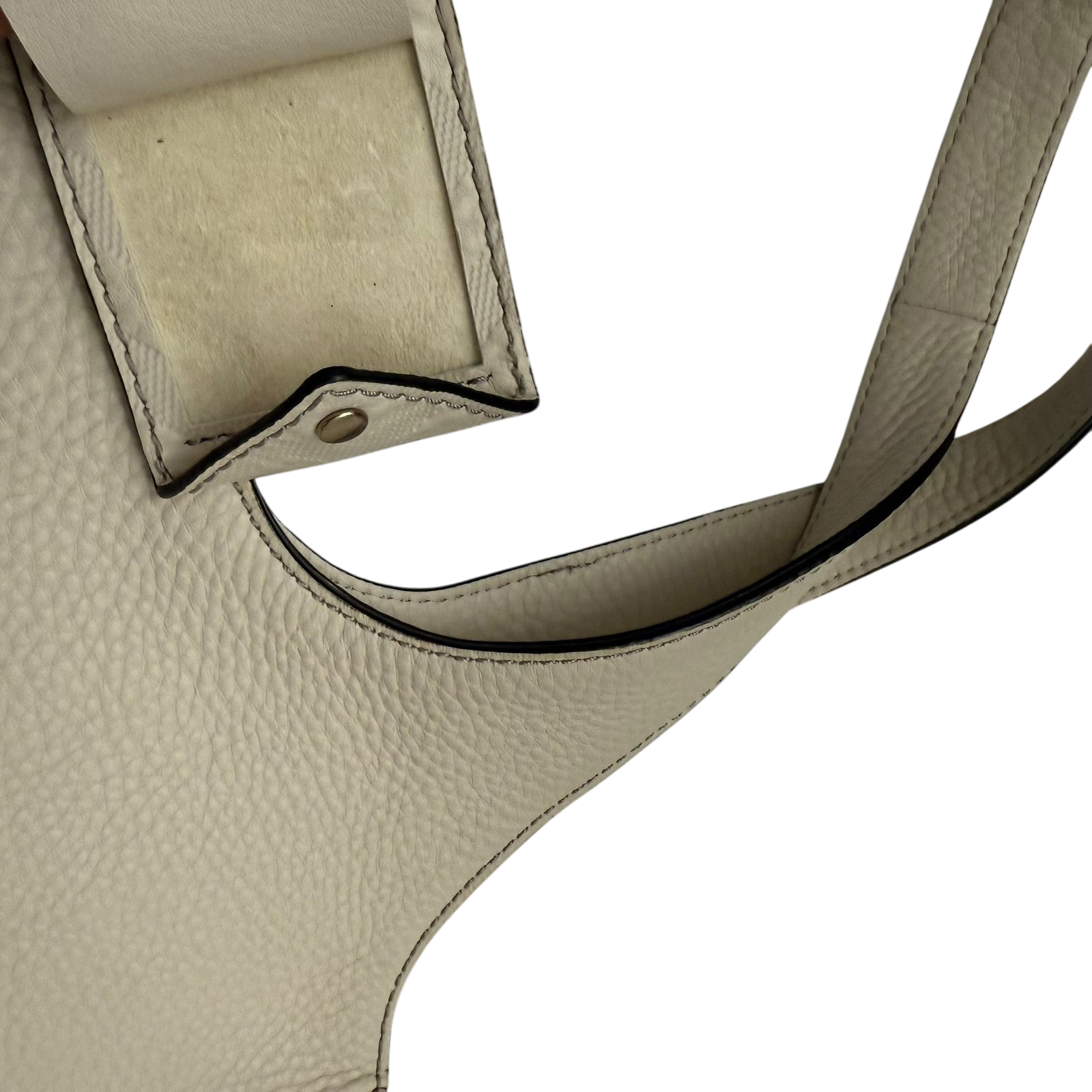 Burberry Grainy Leather Shoulder Bag Cream