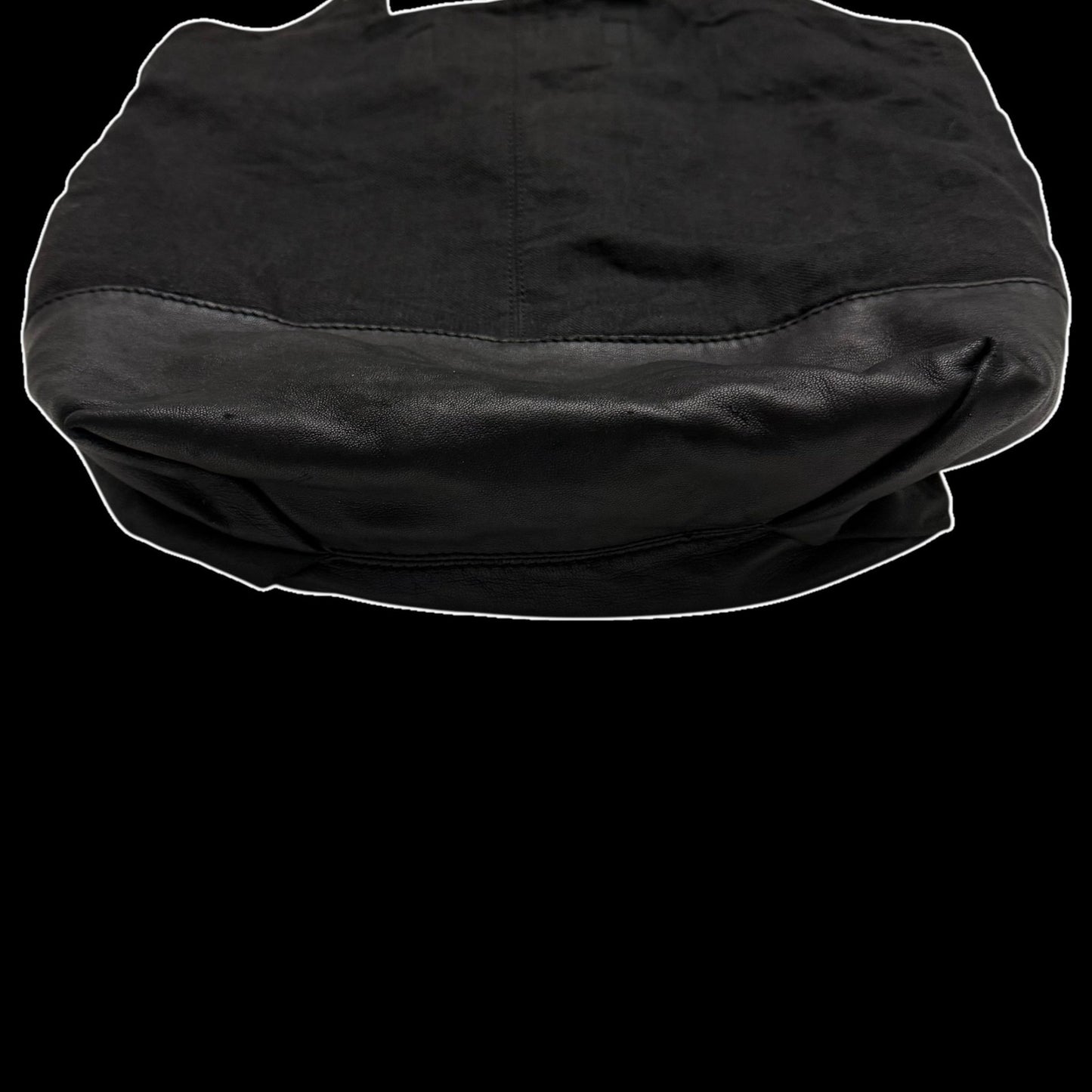 Alexander Wang SS11 Leather & Canvas Alpha Shopper Tote Bag Black