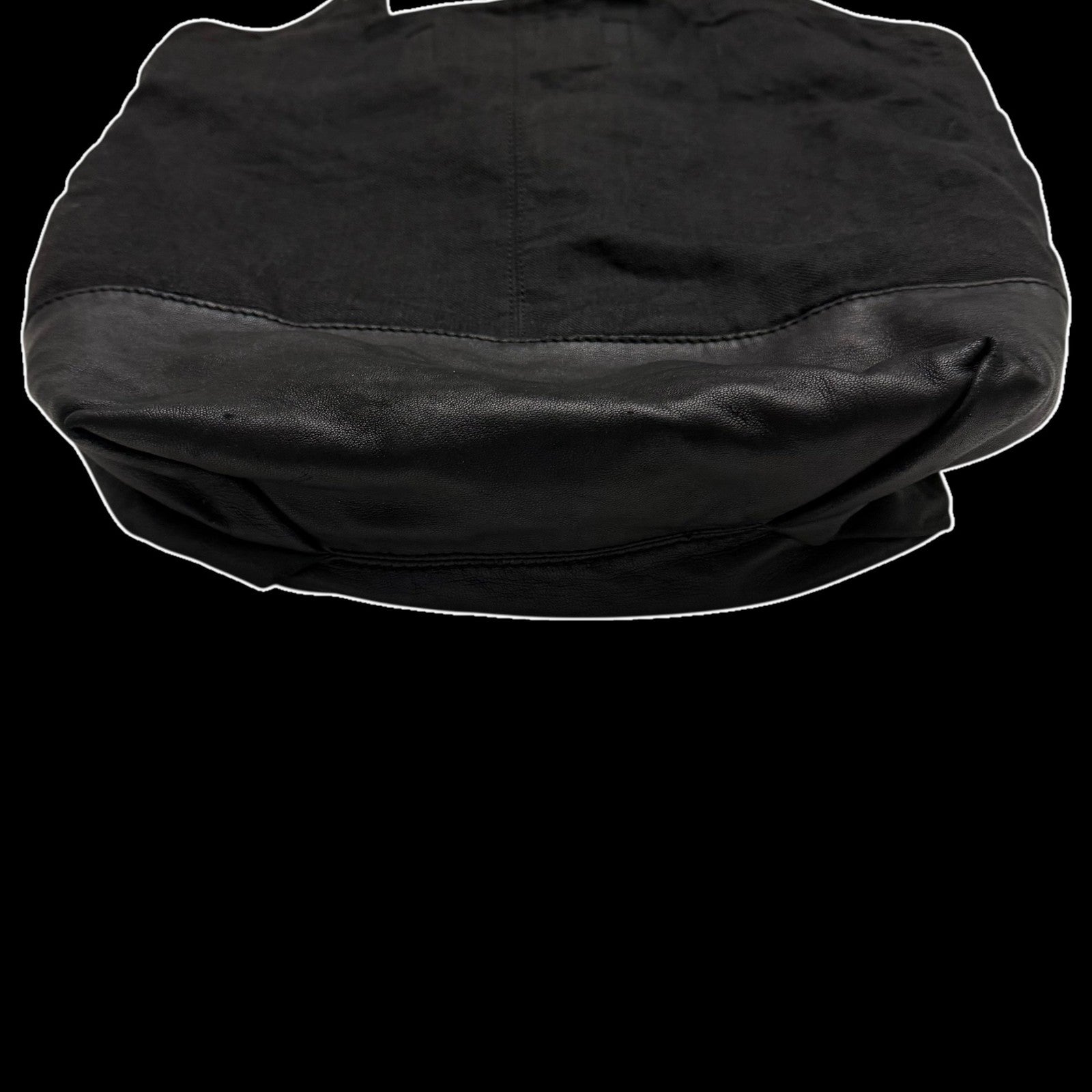 Alexander Wang SS11 Leather & Canvas Alpha Shopper Tote Bag Black