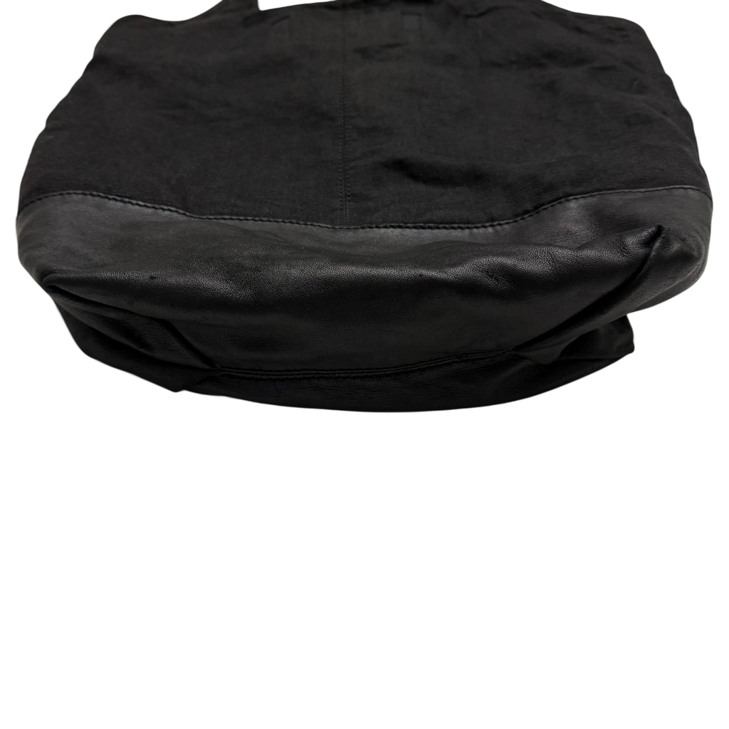 Alexander Wang SS11 Leather & Canvas Alpha Shopper Tote Bag Black