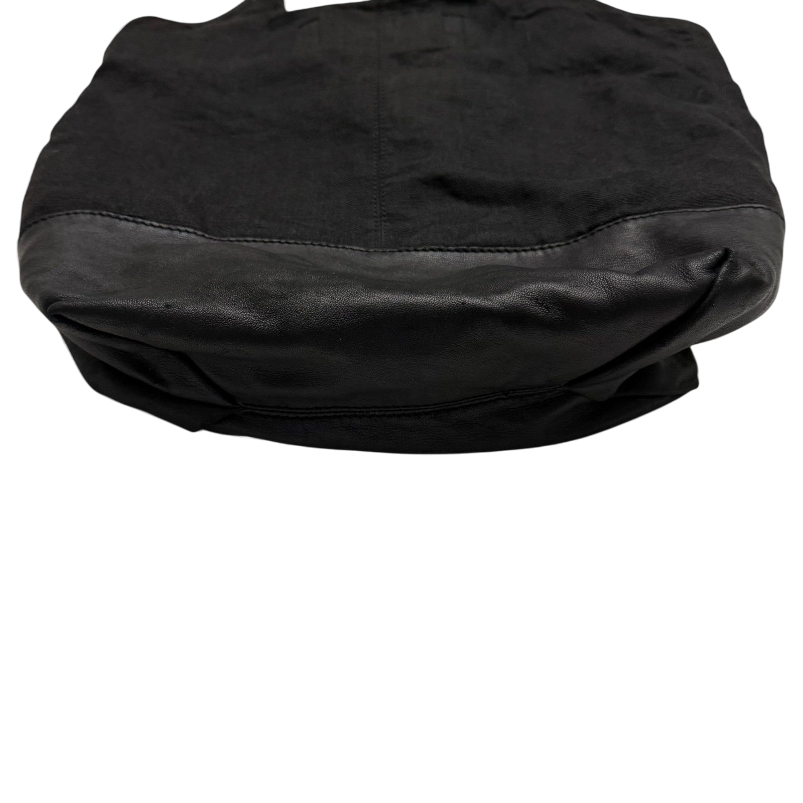 Alexander Wang SS11 Leather & Canvas Alpha Shopper Tote Bag Black