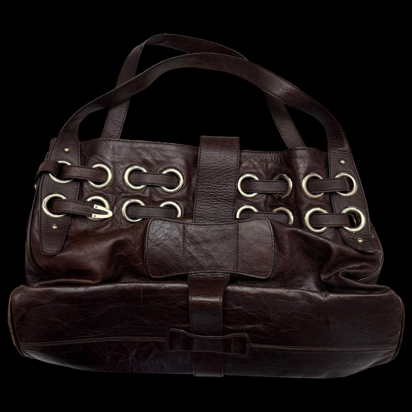 Jimmy Choo Ramona Leather Shoulder Bag Brown
