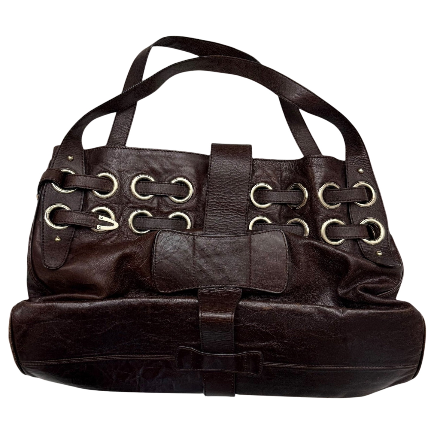 Jimmy Choo Ramona Leather Shoulder Bag Brown