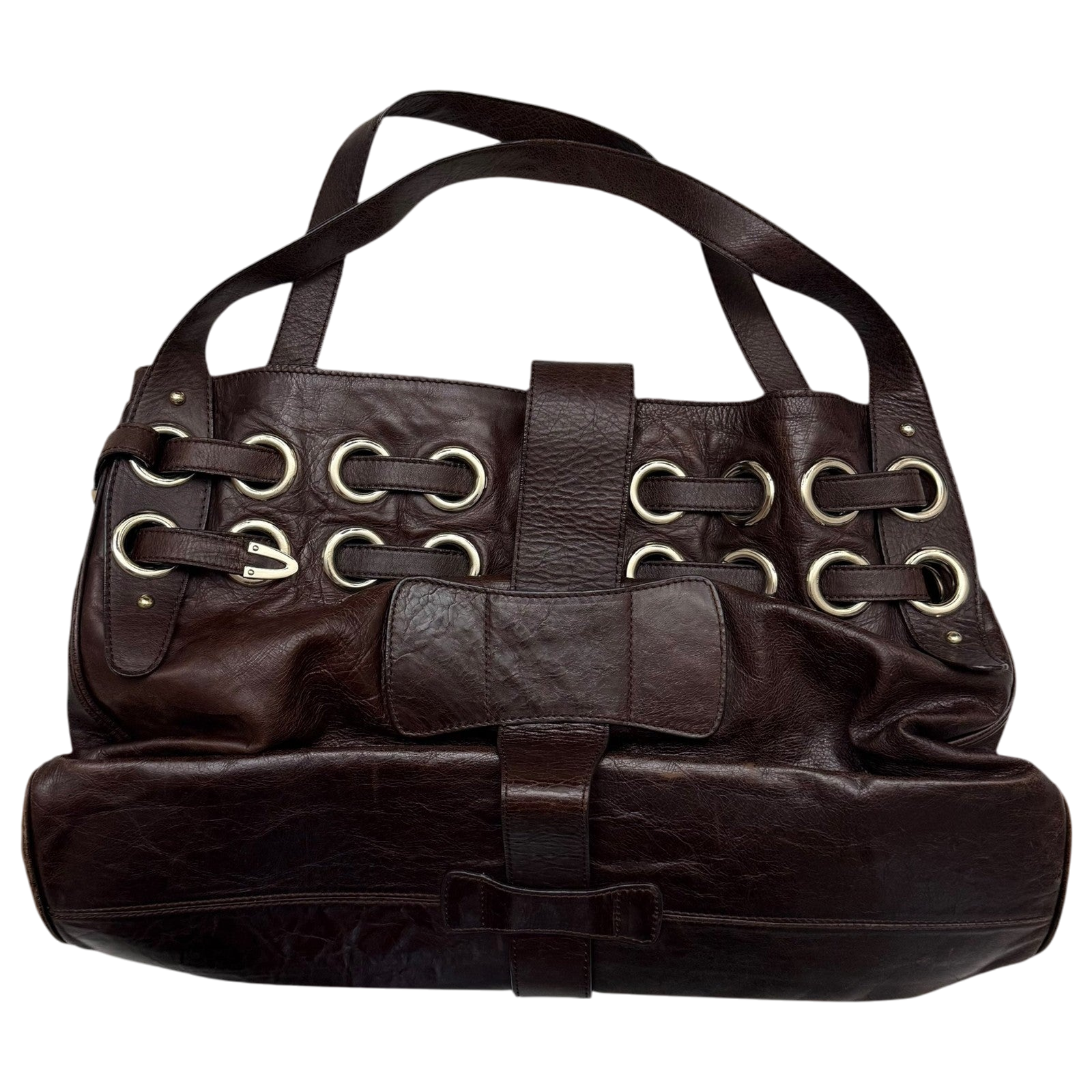 Jimmy Choo Ramona Leather Shoulder Bag Brown